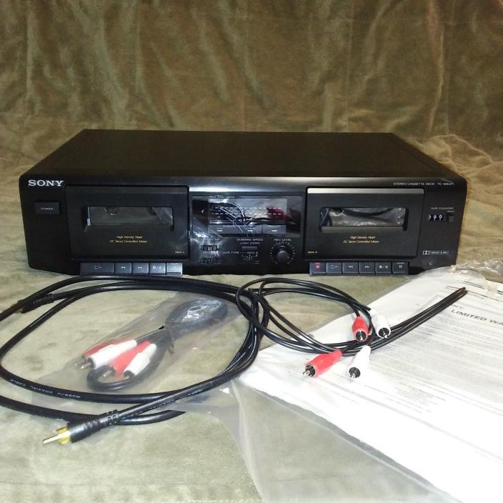 Sony Cassette Player Recorder Stereo Dual Double Deck Tc-we471