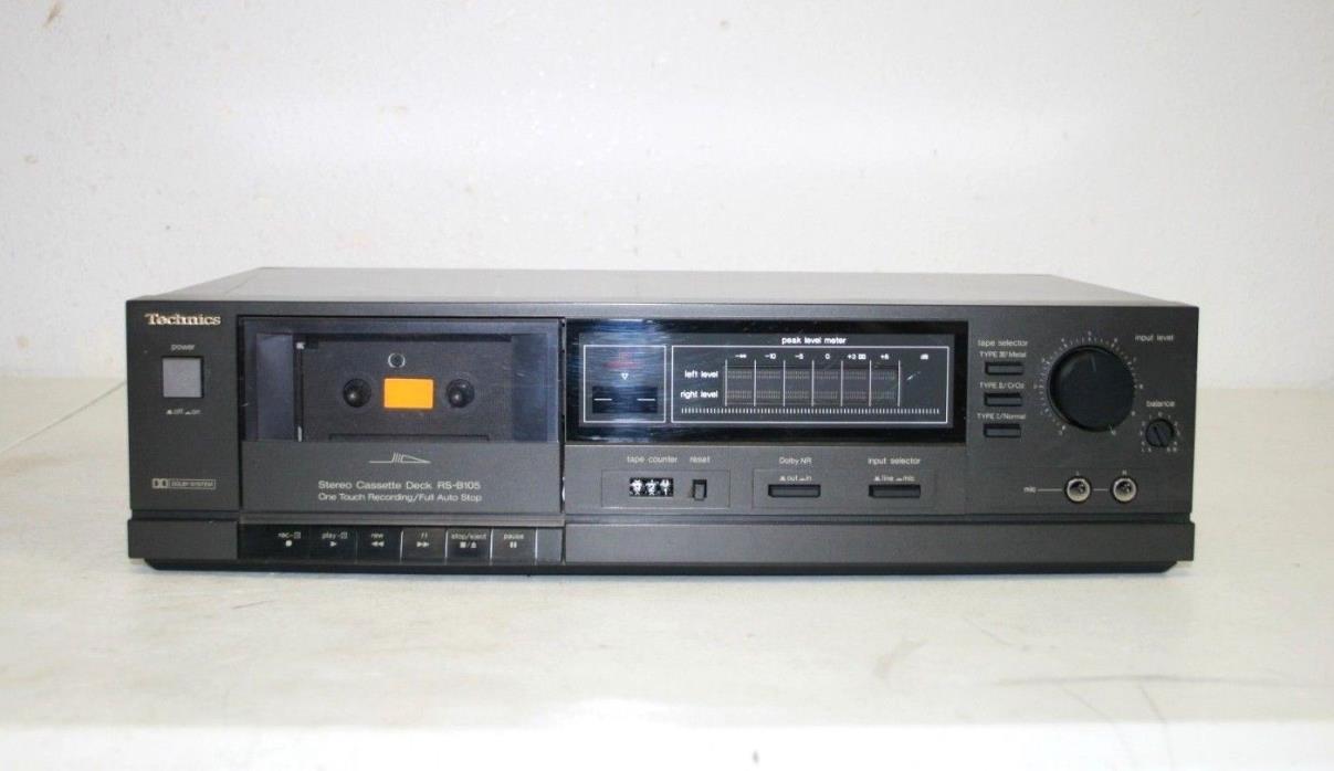 Vintage Technics Single Cassette Player Recorder RS-B105: TESTED