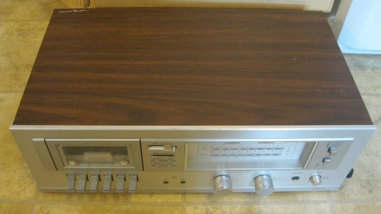 Vintage JC Penney 683-1774 Wooden  Stereo Cassette player/recorder