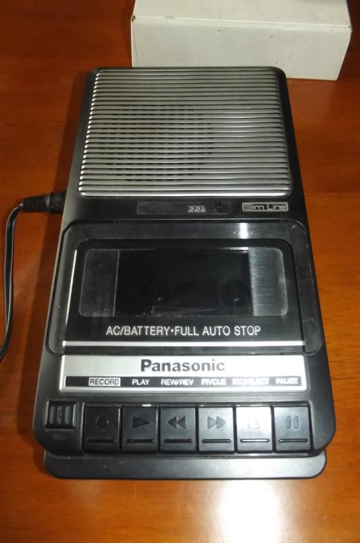 Vintage Panasonic Slim Line Cassette Player Recorder Model RQ-2102 WORKS!