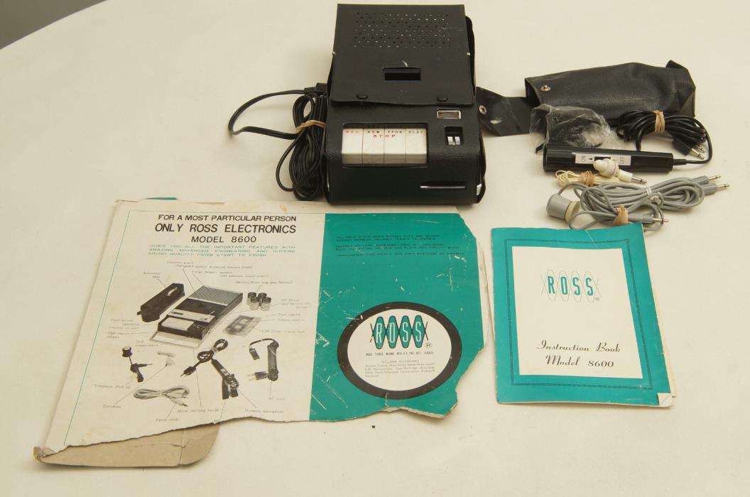 Ross Electronics Model 8600 Cassette Player/Recorder parts/repair