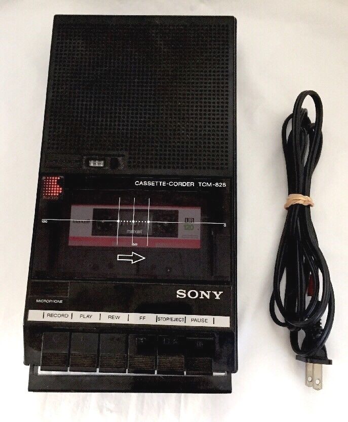 Vintage Sony TCM-828 Cassette Recorder / Cassette/ Player...AC / DC