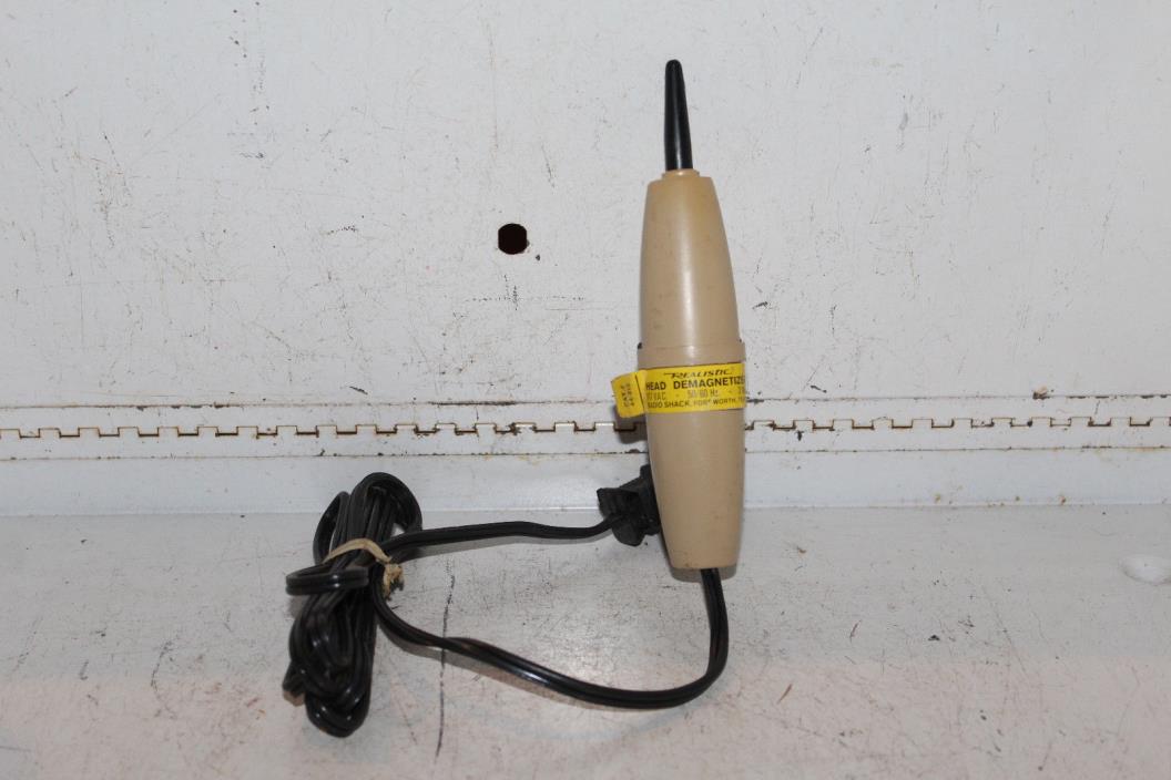 Vintage Realistic Head Demagnetizer 117VAC 50/60Hz 3 Watt Radio Shack Rare