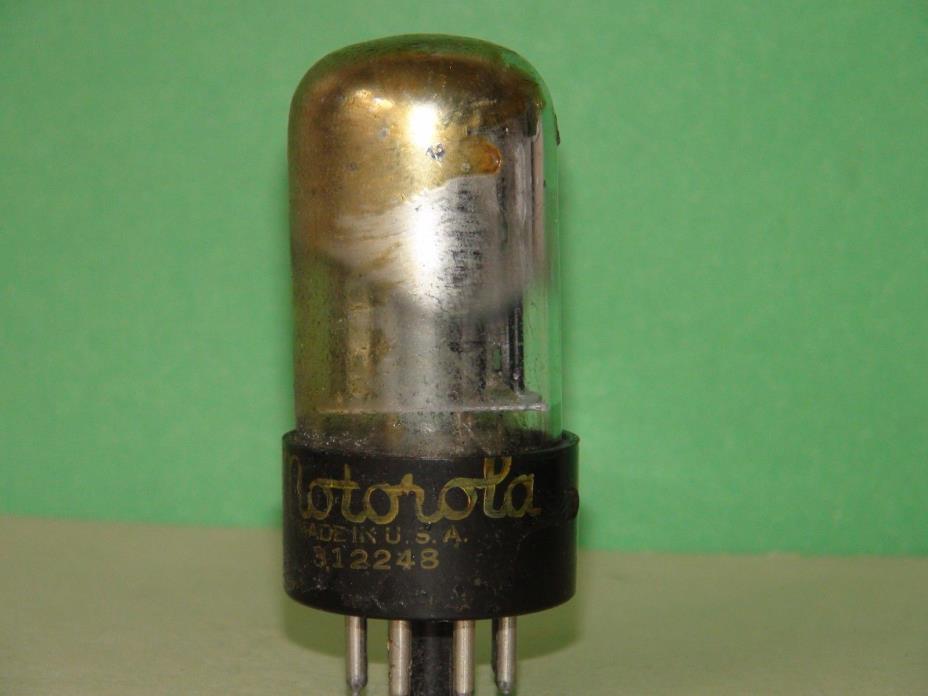 Sylvania 6SN7 GT 3 Hole Black Plate Vacuum Tube 1952 Strong Balanced