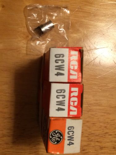 3 NOS NIB RCA GE 6CW4 Radio Tubes