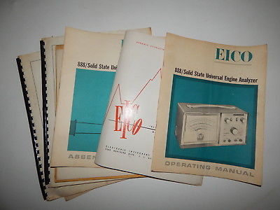 Lot of Eico Instruciton Manuals R18784