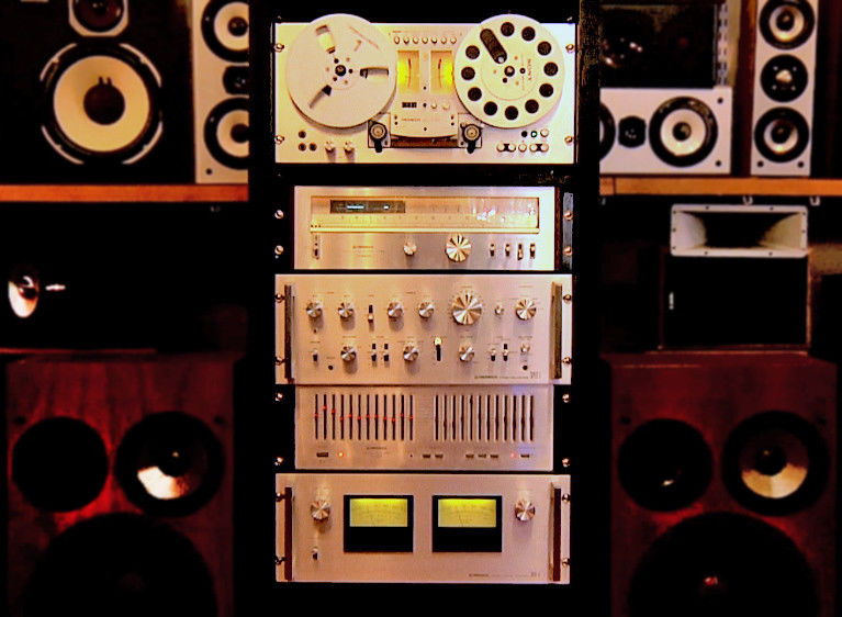 Pioneer stereo spec rack vintage 1970s ~ beautiful audio