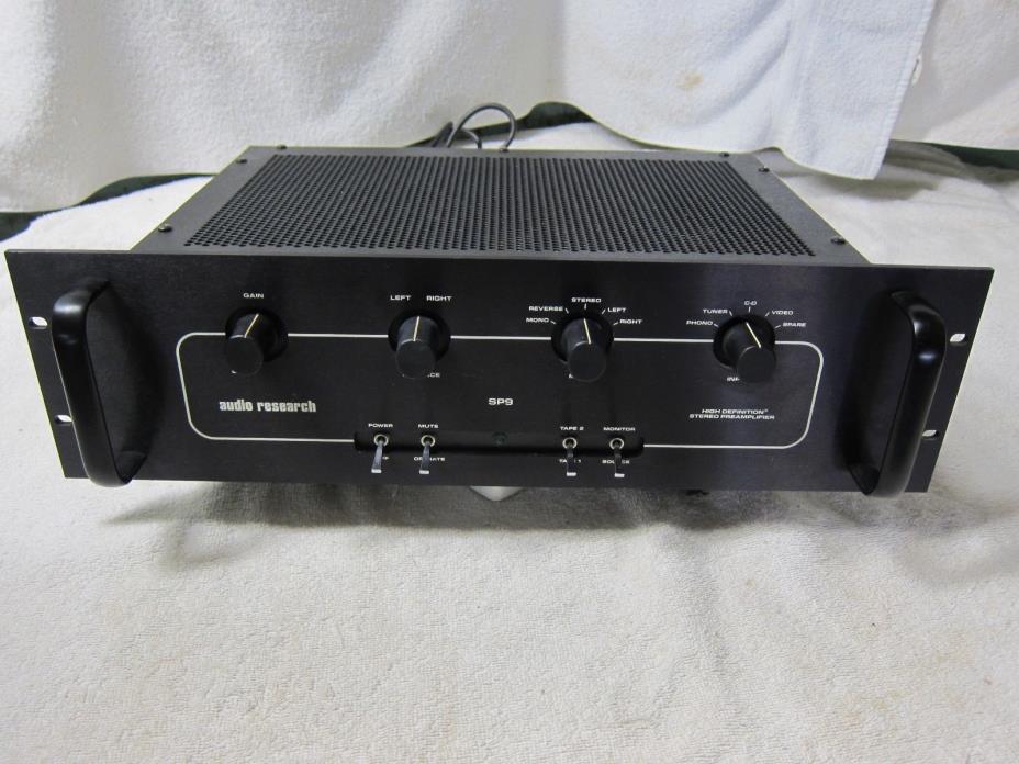 AUDIO RESEARCH SP9 STEREO TUBE PREAMPLIFIER, FUNCTIONS AS DESIGNED!! VERY NICE!!