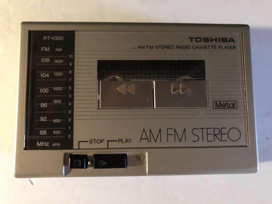 Toshiba RT-V300 AM FM Radio Cassette Player