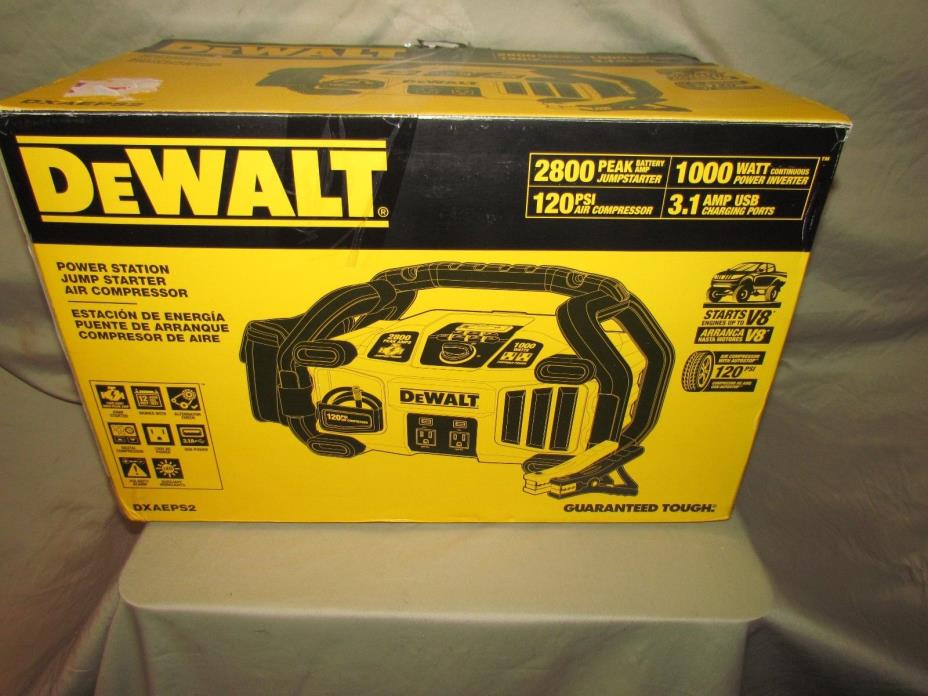 DEWALT DXAEPS2 Professional Power Station: Jumpstarter, Inverter, Air Compressor