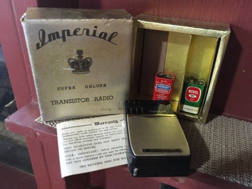 Vintage Imperial Two Transistor Boys Radio In The Box