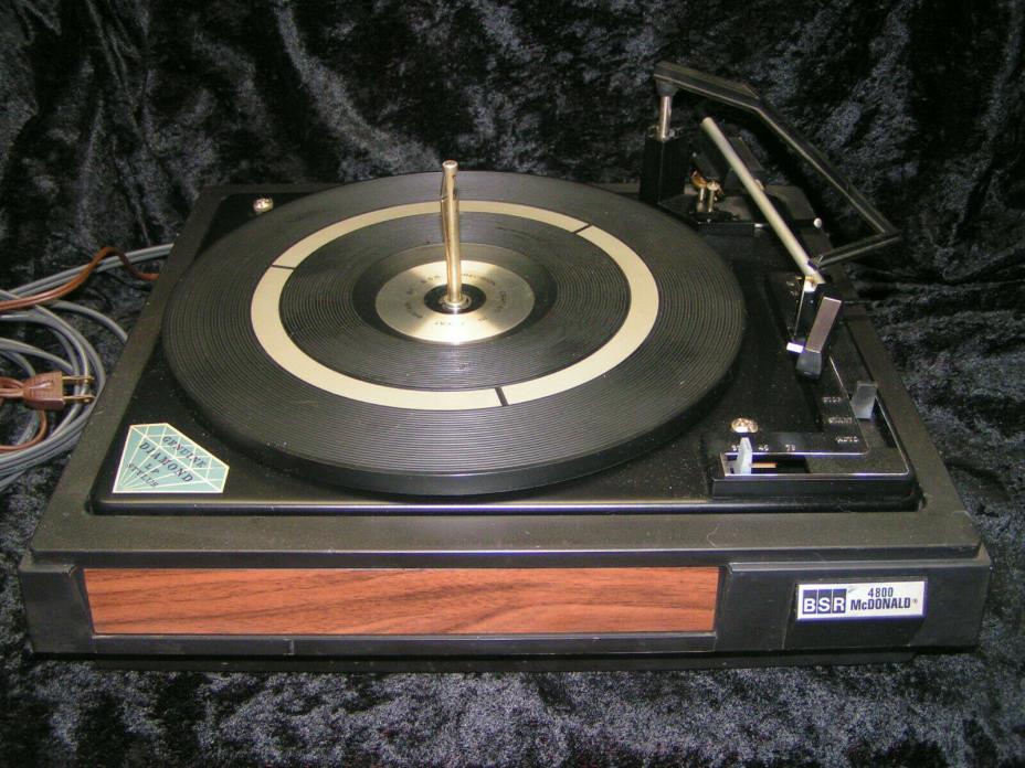 BSR McDonald TurnTable 4800X Record Player - Serviced - New Needle