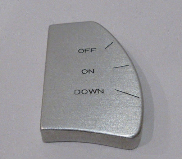 ORIGINAL Pioneer PL-41 Turntable Brushed Aluminum On Off Switch Cover Plate -PIC