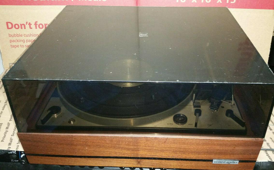 VINTAGE Dual 1229 T540 Turntable United Audio Record Player AS IS /PARTS /REPAIR