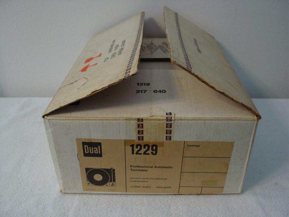 DUAL 1229 TURNTABLE NEW IN BOX NOS