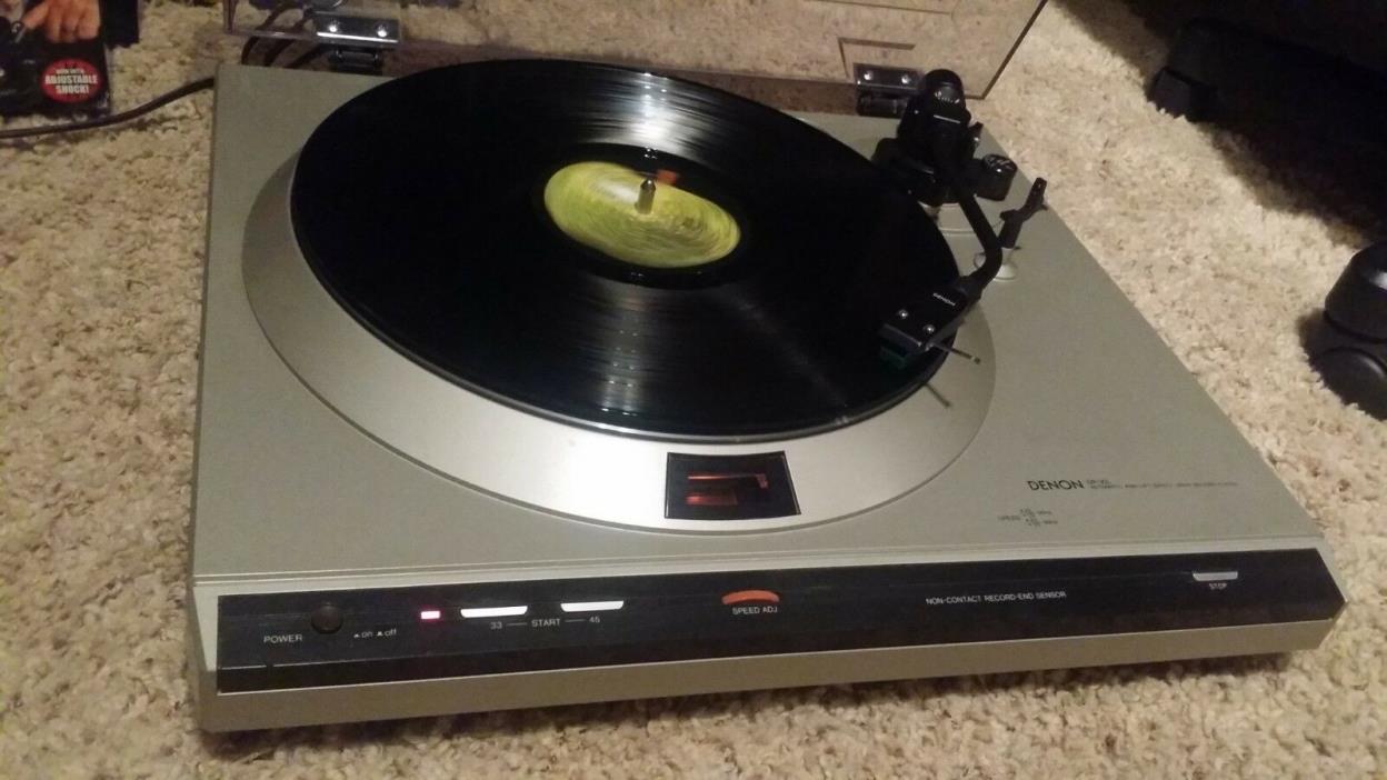 Denon DP-30L Vintage Direct Drive Record Vinyl Player Deck Turntable