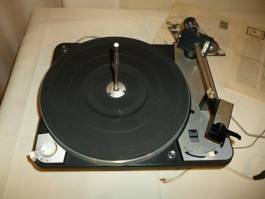 Dual 1009 Vintage Direct Drive Turntable Record Player Germany Classic 4 speeds