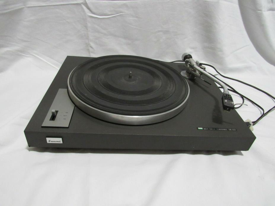 Sansui SR-222 Belt-Drive Vintage Turntable Record Player  Parts or Repair (2D2)