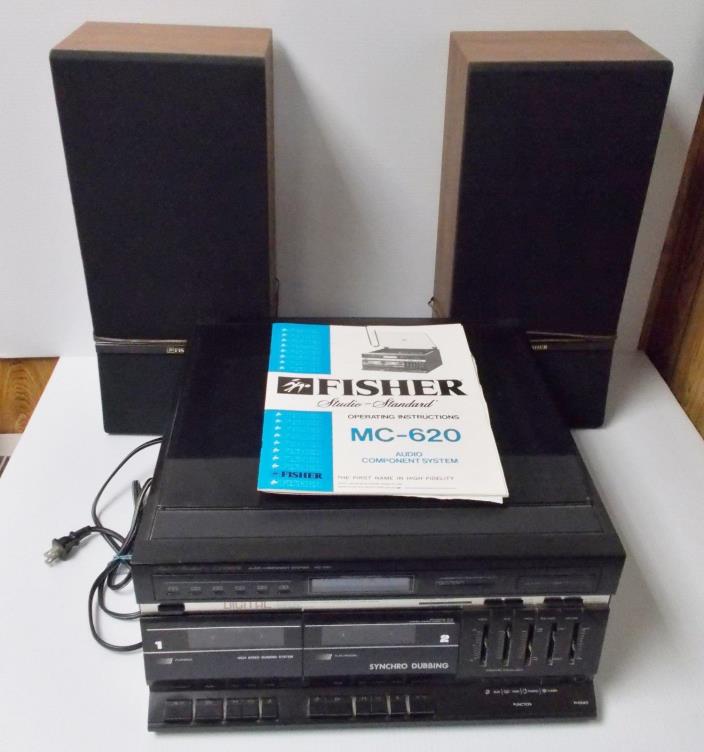 FISHER Studio Standard Audio Component System Record Player Speakers MC-620
