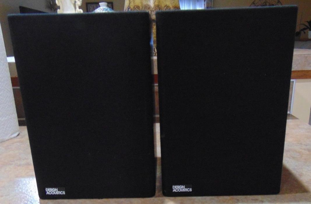 Design Acoustic PS-55 Speakers Black Sound Great