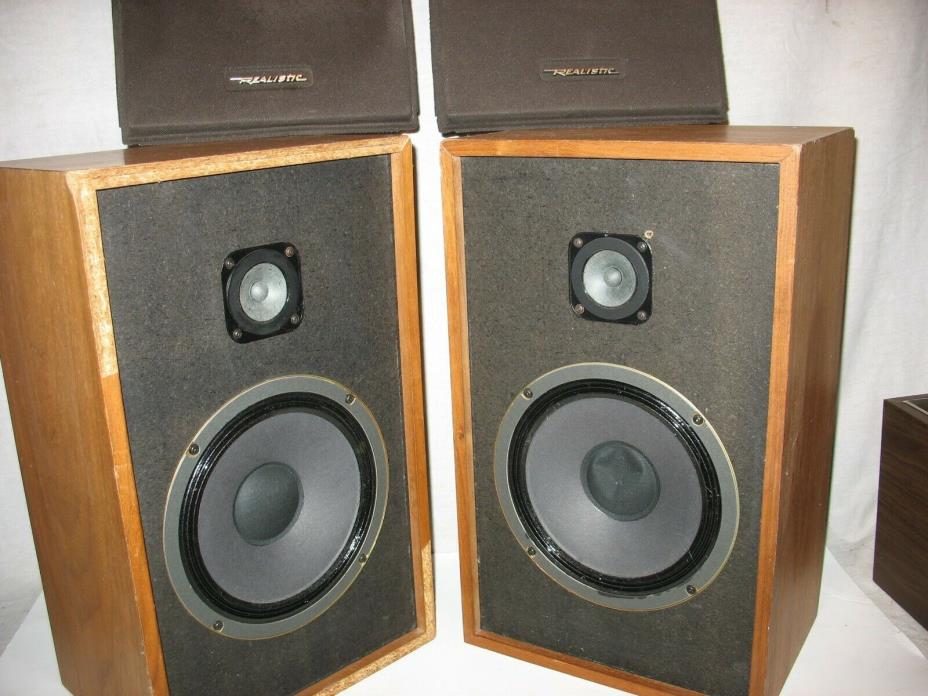 Vintage Realistic MC-1201 Wooden Speakers