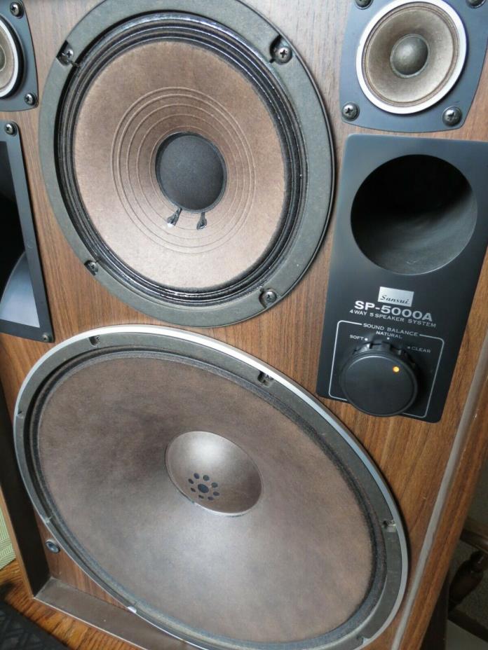 Sansui SP5000A Vintage two (2) Speakers