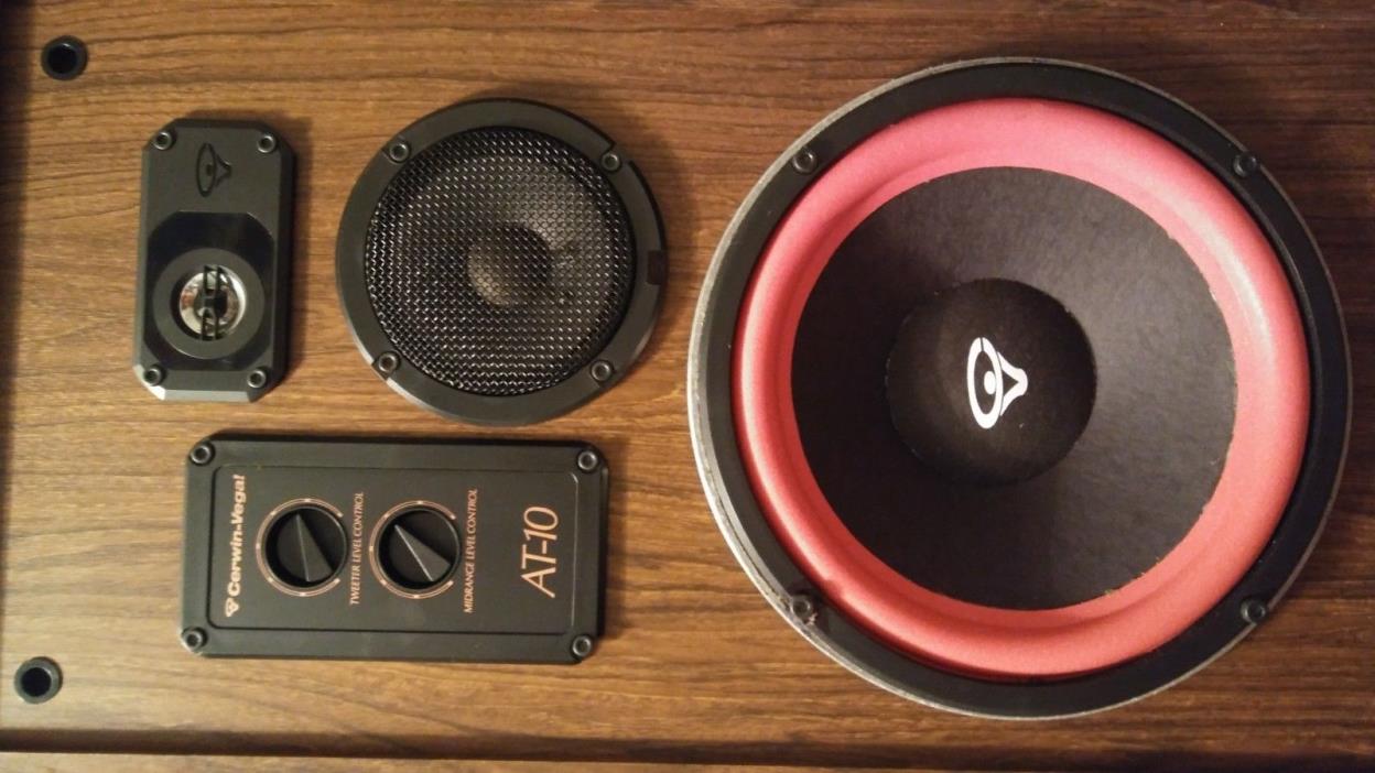 Pair Of Vintage Cerwin Vega AT-10 Speakers Nice