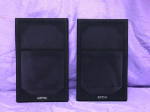 Infinity RS 10b Bookshelf Speaker Cover Grills NICE!