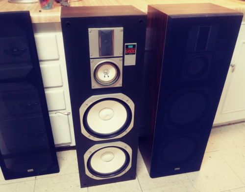 Vintage Sansui Classique S-1500 3 Way Tower Speakers 160 Watts SHIPS FREE