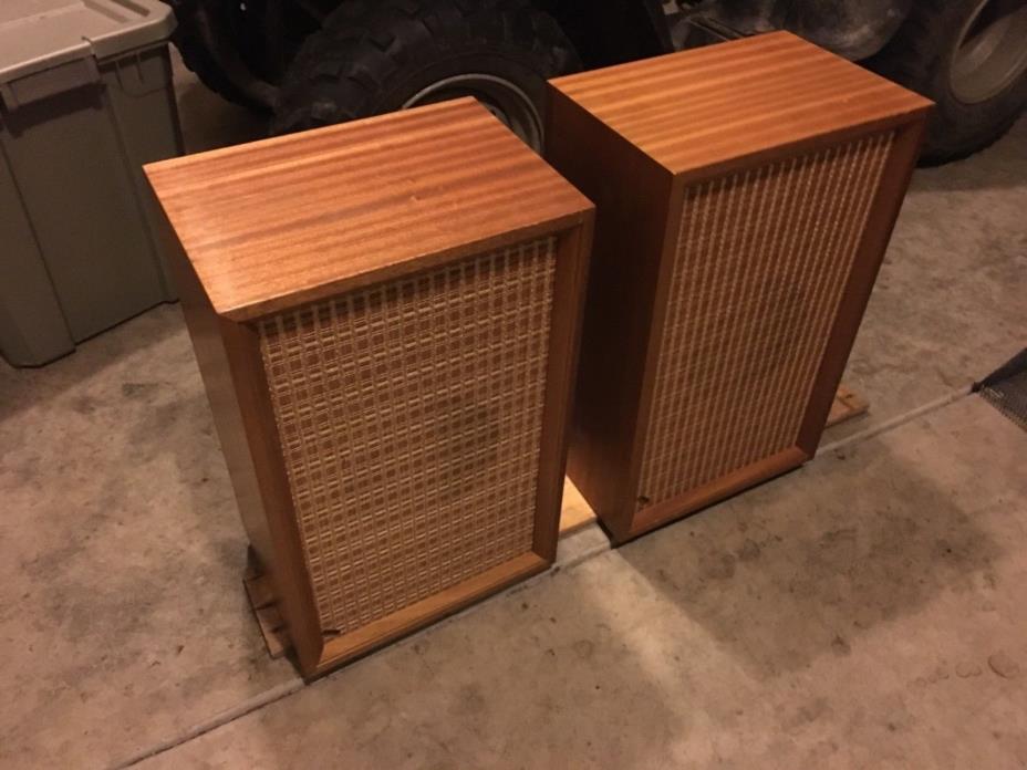 Vintage Original Tandberg 165c Speakers  Beautiful MCM from Norway