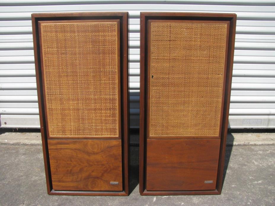 VINTAGE AMPEX 3010 / 3011 HOME AUDIO SPEAKERS PAIR - BEAUTIFUL - VERY RARE