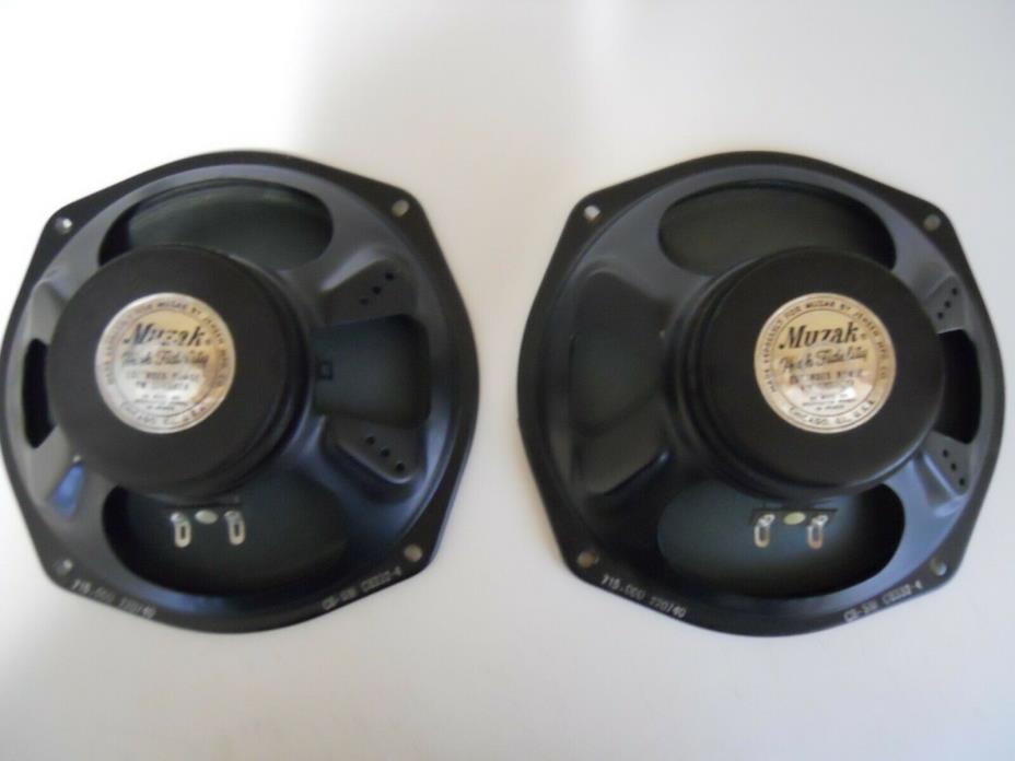 Jensen 8 Inch C8-SM Muzak Speaker Pair High Fidelity Extended Range Chicago USA