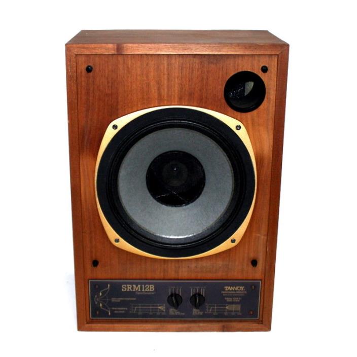 Vintage Tannoy SRM12B Dual Cabinet Speakers, Sync Source Made in UK 100W 8 Ohms