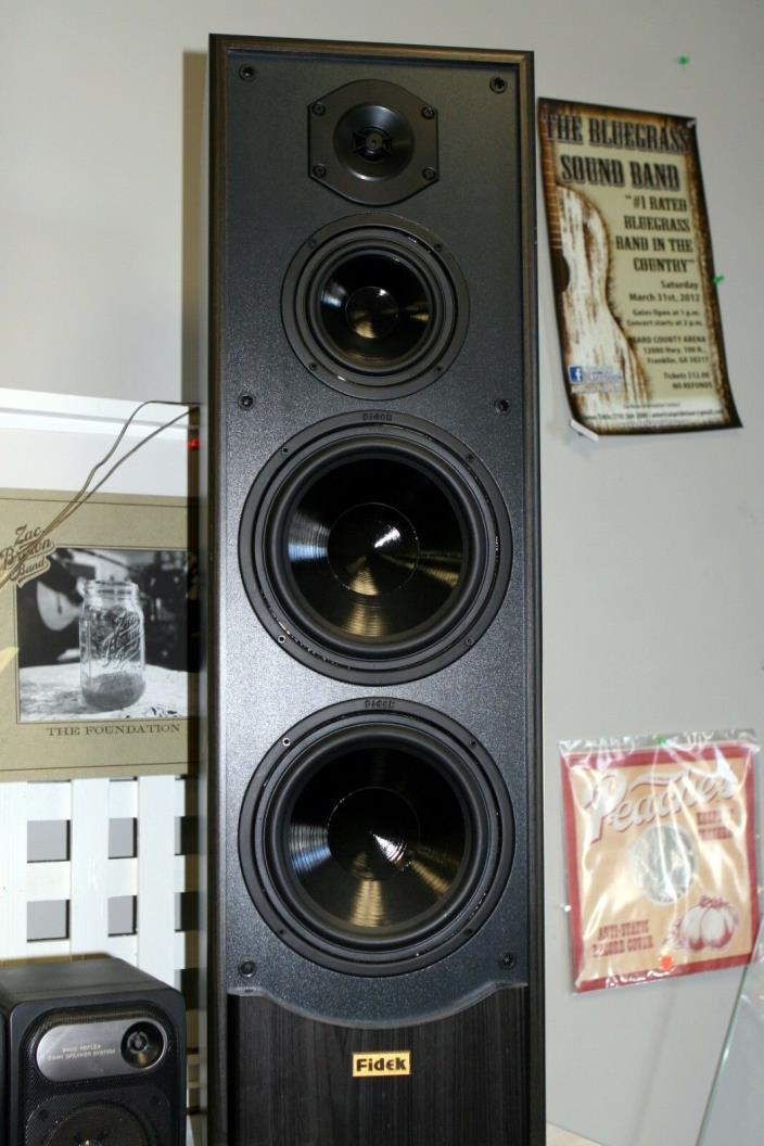 Fidek 2 Speakers USA California custom full size 250W black case excellent 4cone