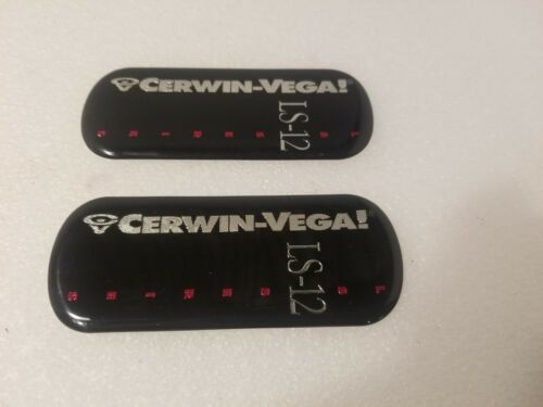 OEM ORIGINAL PAIR OF CERWIN VEGA EMBLEMS  BADGE FROM A LS12 REED