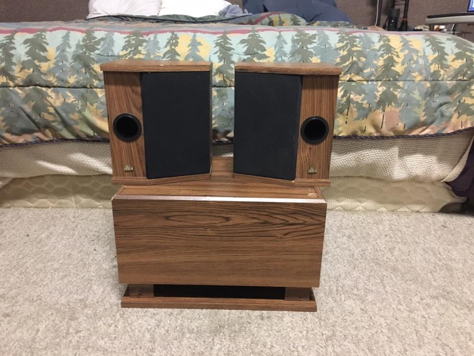 DBX 3x2 LS RS PLUS & SW-2X6 subwoofer Vintage 3 Speaker set Completely rebuilt