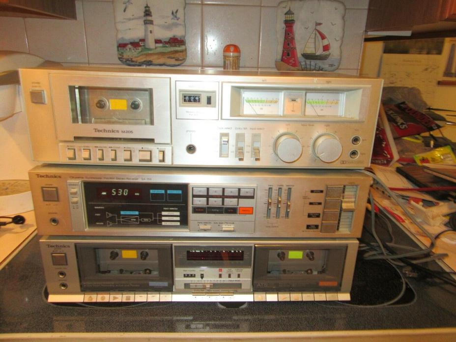 Vintage Technics Receiver and Tape Decks