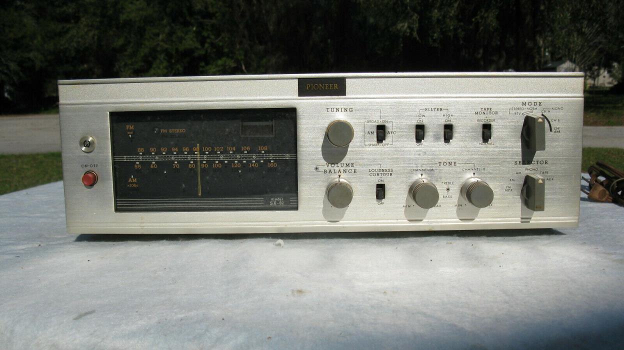 Pioneer SX-82 Mid Century Tube Receiver  4 x 7189A Output