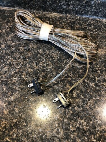 2 - Pioneer Vintage Receiver Speaker Terminal Connector Plug Adapter w/ Wire
