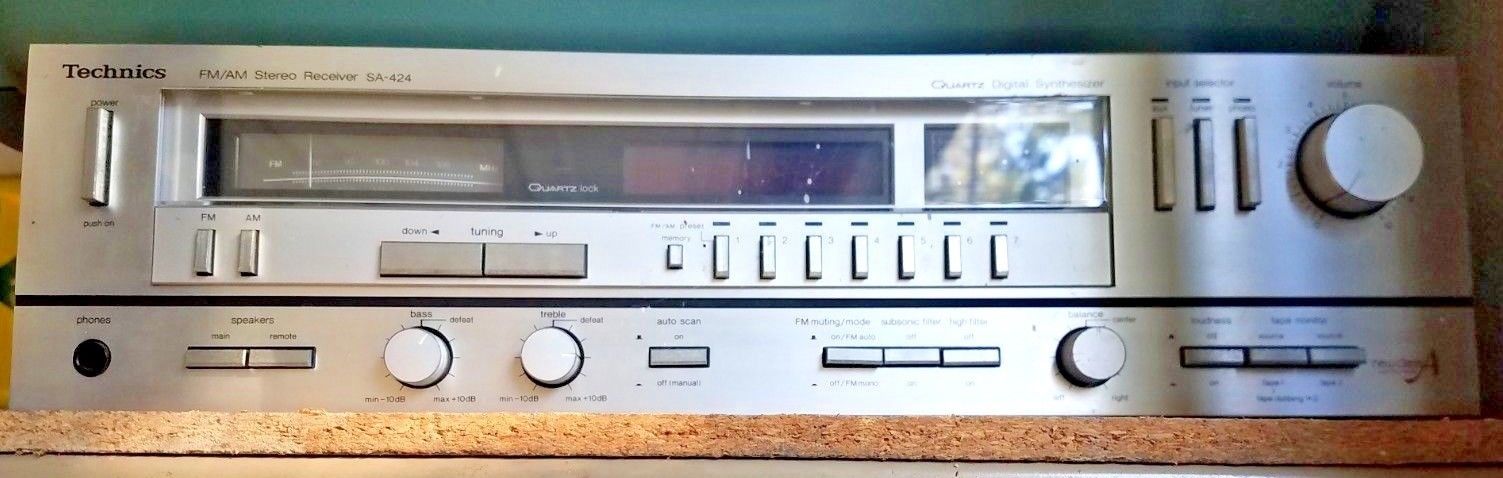 Technics Model SA-424 AM-FM Vintage Stereo Receiver 45 Watts New Class A