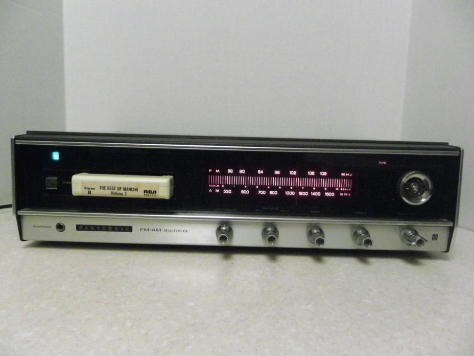 Vintage PANASONIC RE-7800 AM/FM stereo receiver with 8 Track