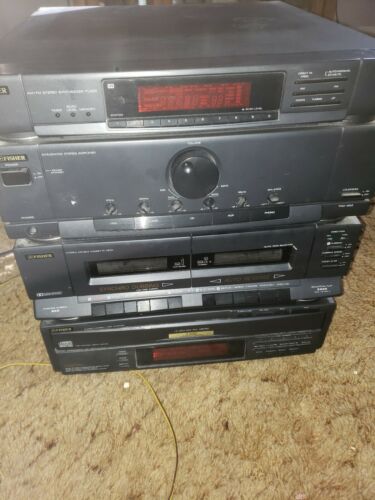 Fisher TAD-992 5-Disc CD Changer/ Dual Cassette Receiver tuner stereo.