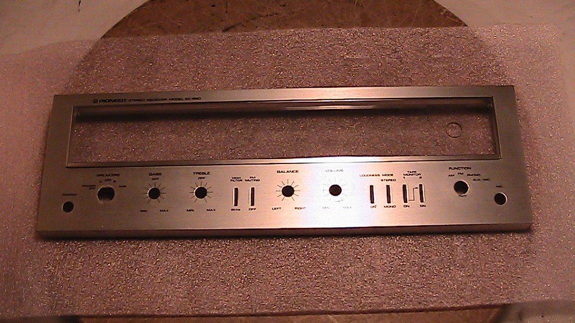 Pioneer SX-650 face plate