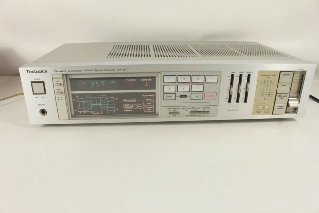 TECHNICS SA-251, AM/FM stereo receiver.(ref B 501)
