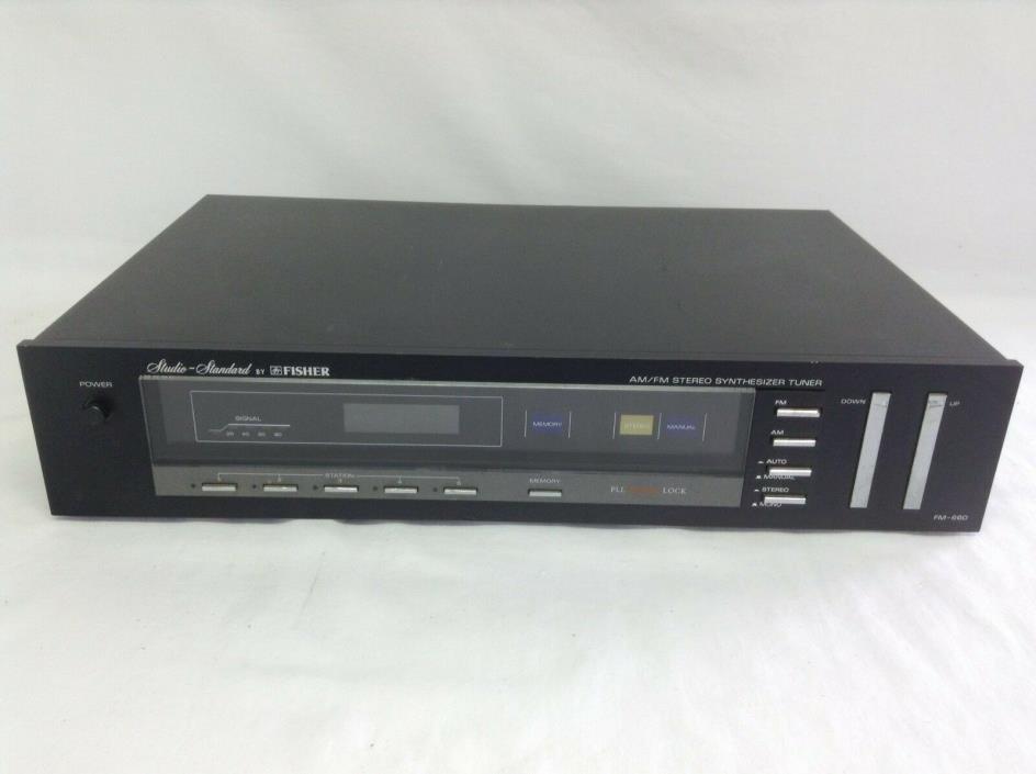 Vintage Fisher Tuner FM-660 Studio Standard AM FM Stereo Synthesizer Tuner GREAT