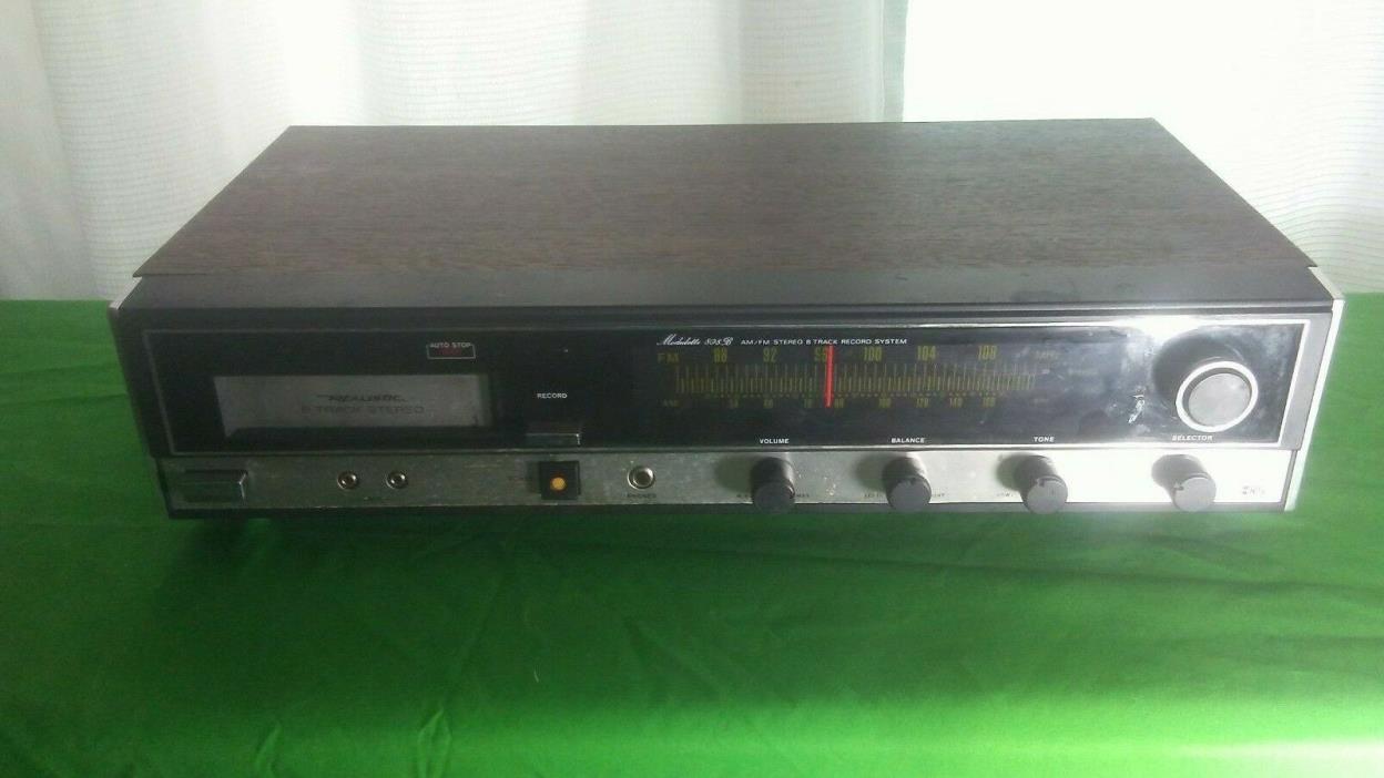 Vintage Realistic Stereo Modulette 808 Track Player Radio Stereo Model 14-945B