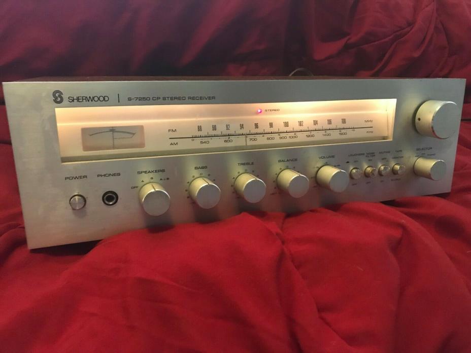 Vintage Sherwood S-7250 CP Stereo Receiver Amplifier Nice!