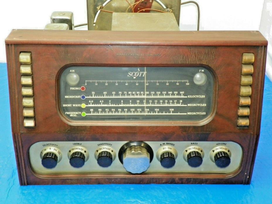 Vintage Scott Radio Bissell Weissert Co. AM/FM Receiver 800B ? Serial # 800 3565