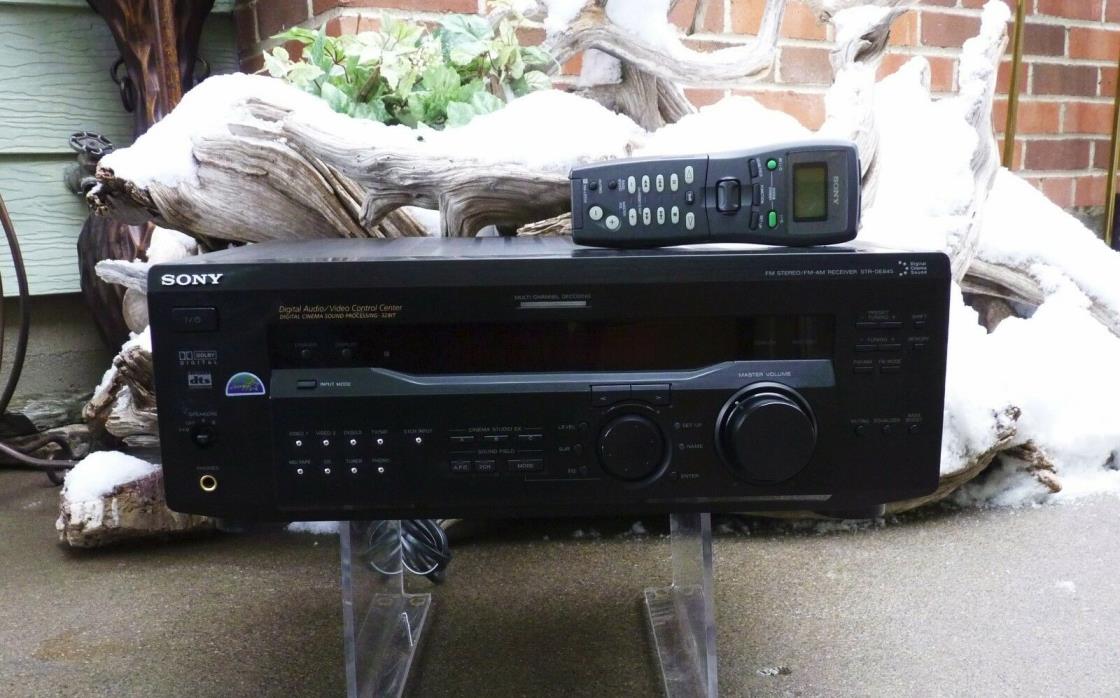 Sony FM Stereo FM/AM Receiver w/ Remote Audio Video Control Center STR-DE845