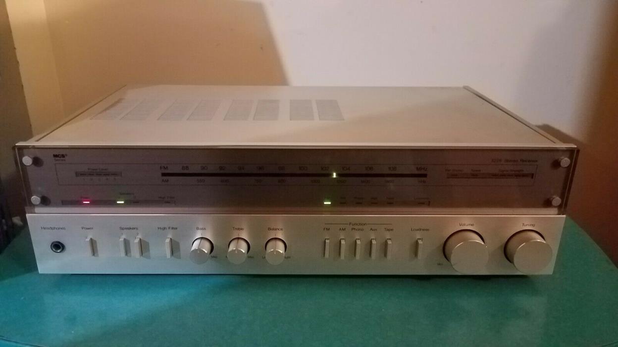 MCS 3226 Stereo Receiver - Modular Component Systems PHONO & AUX - TESTED